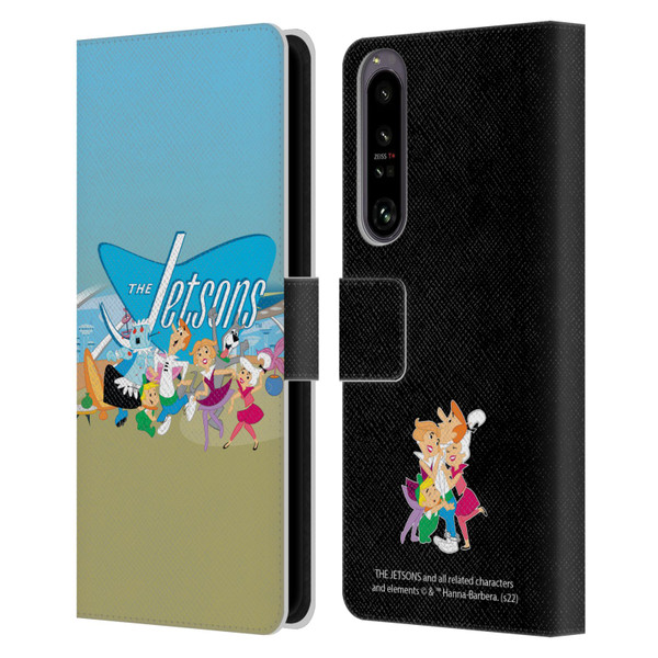 The Jetsons Graphics Group Leather Book Wallet Case Cover For Sony Xperia 1 IV