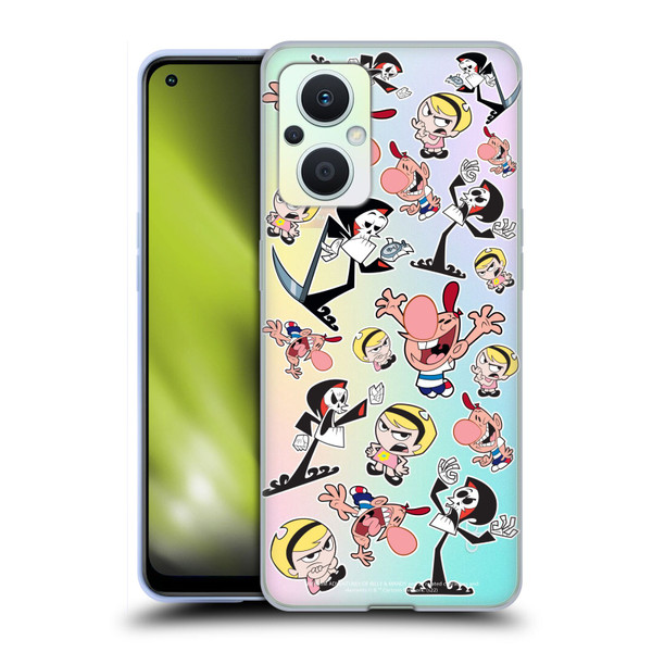 The Grim Adventures of Billy & Mandy Graphics Icons Soft Gel Case for OPPO Reno8 Lite