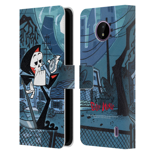 The Grim Adventures of Billy & Mandy Graphics Grim Leather Book Wallet Case Cover For Nokia C10 / C20
