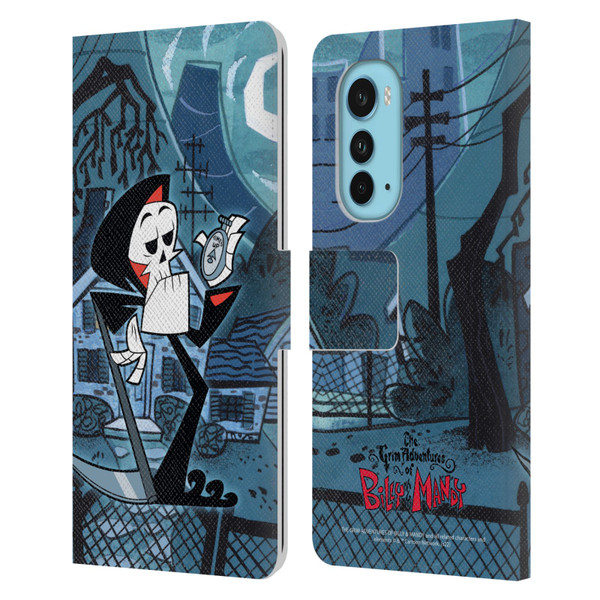 The Grim Adventures of Billy & Mandy Graphics Grim Leather Book Wallet Case Cover For Motorola Edge (2022)