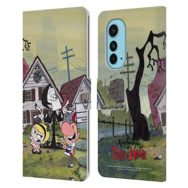 The Grim Adventures of Billy & Mandy Graphics Poster Leather Book Wallet Case Cover For Motorola Edge (2022)