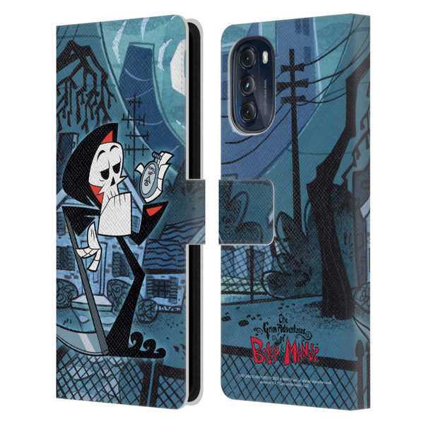 The Grim Adventures of Billy & Mandy Graphics Grim Leather Book Wallet Case Cover For Motorola Moto G (2022)