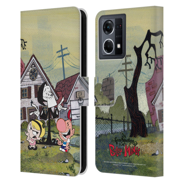 The Grim Adventures of Billy & Mandy Graphics Poster Leather Book Wallet Case Cover For OPPO Reno8 4G