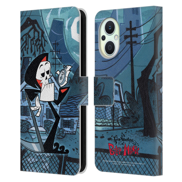 The Grim Adventures of Billy & Mandy Graphics Grim Leather Book Wallet Case Cover For OPPO Reno8 Lite