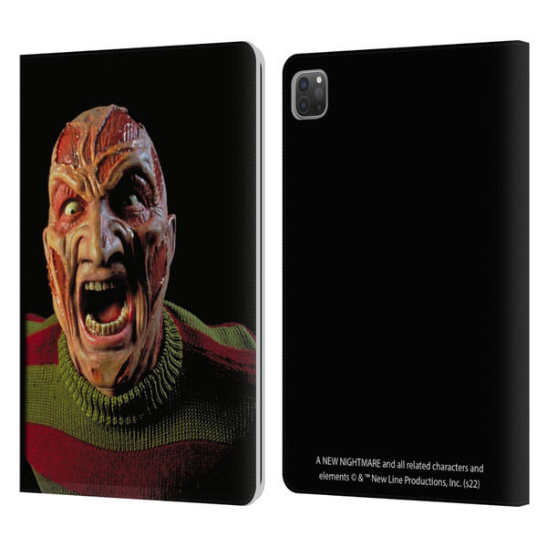 A Nightmare On Elm Street: New Nightmare Graphics Freddy Leather Book Wallet Case Cover For Apple iPad Pro 11 2020 / 2021 / 2022