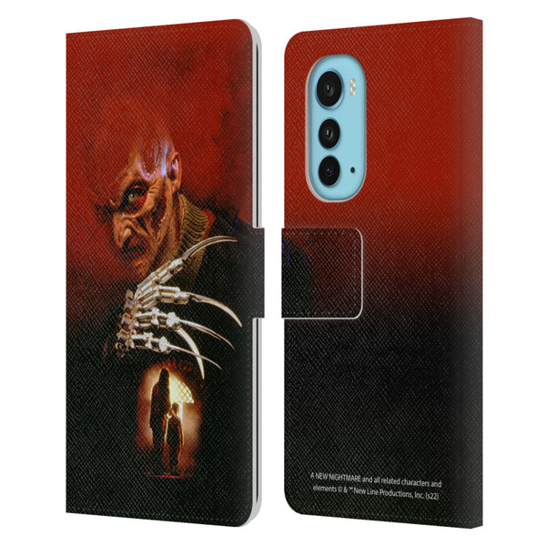 A Nightmare On Elm Street: New Nightmare Graphics Poster Leather Book Wallet Case Cover For Motorola Edge (2022)