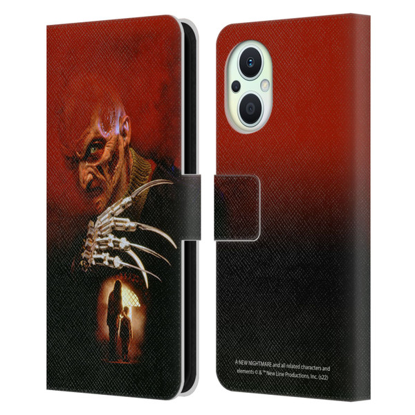 A Nightmare On Elm Street: New Nightmare Graphics Poster Leather Book Wallet Case Cover For OPPO Reno8 Lite