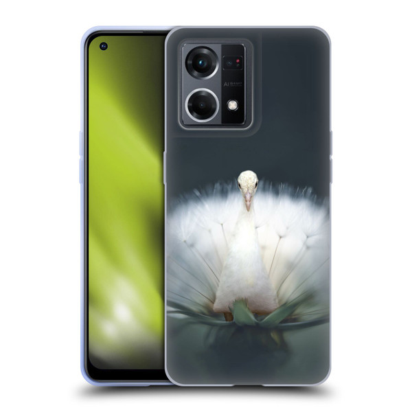Pixelmated Animals Surreal Pets Peacock Wish Soft Gel Case for OPPO Reno8 4G