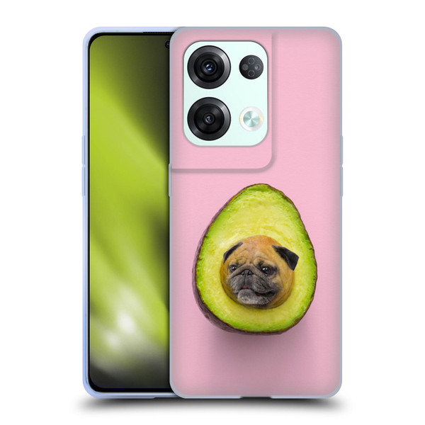 Pixelmated Animals Surreal Pets Pugacado Soft Gel Case for OPPO Reno8 Pro