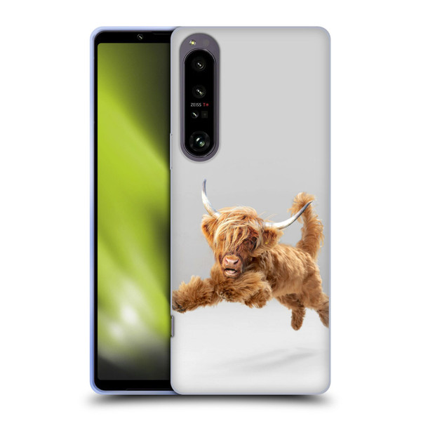 Pixelmated Animals Surreal Pets Highland Pup Soft Gel Case for Sony Xperia 1 IV