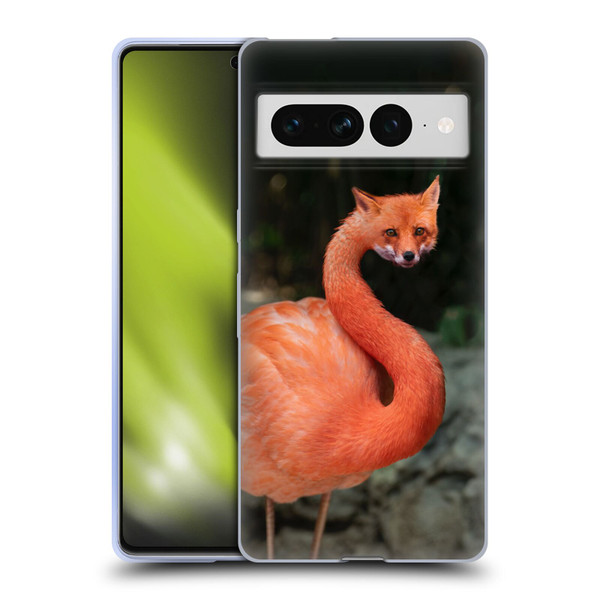 Pixelmated Animals Surreal Wildlife Foxmingo Soft Gel Case for Google Pixel 7 Pro