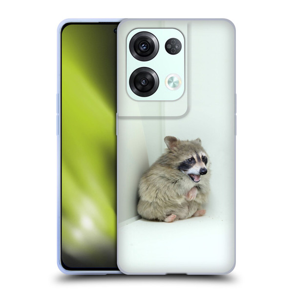Pixelmated Animals Surreal Wildlife Hamster Raccoon Soft Gel Case for OPPO Reno8 Pro