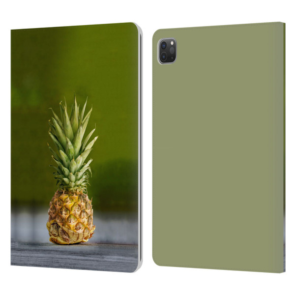 Pixelmated Animals Surreal Pets Pineapple Turtle Leather Book Wallet Case Cover For Apple iPad Pro 11 2020 / 2021 / 2022