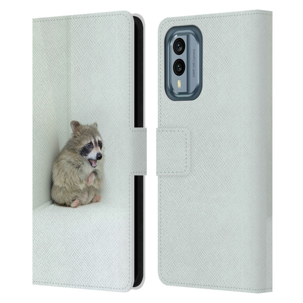 Pixelmated Animals Surreal Wildlife Hamster Raccoon Leather Book Wallet Case Cover For Nokia X30