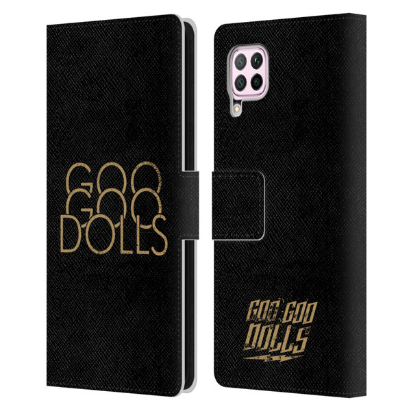 Goo Goo Dolls Graphics Stacked Gold Leather Book Wallet Case Cover For Huawei Nova 6 SE / P40 Lite