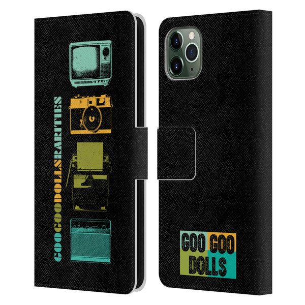 Goo Goo Dolls Graphics Rarities Vintage Leather Book Wallet Case Cover For Apple iPhone 11 Pro Max