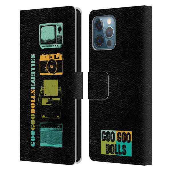 Goo Goo Dolls Graphics Rarities Vintage Leather Book Wallet Case Cover For Apple iPhone 12 Pro Max
