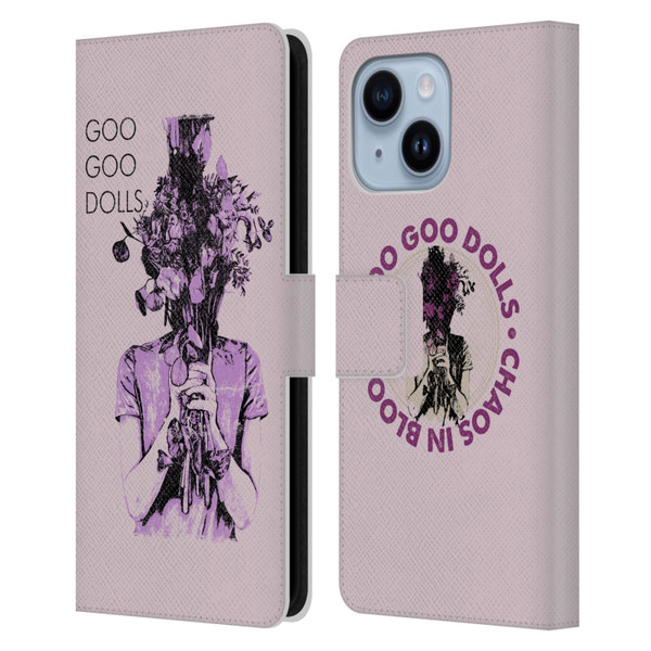 Goo Goo Dolls Graphics Chaos In Bloom Leather Book Wallet Case Cover For Apple iPhone 14 Plus