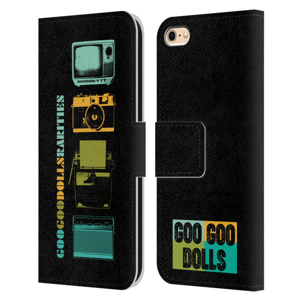 Goo Goo Dolls Graphics Rarities Vintage Leather Book Wallet Case Cover For Apple iPhone 6 / iPhone 6s