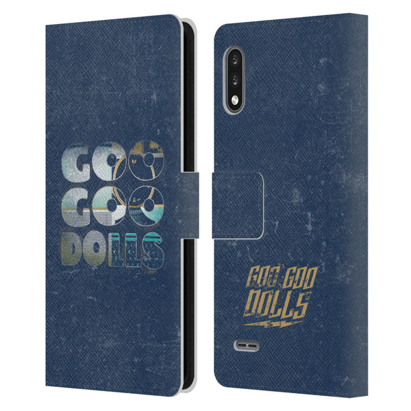 Goo Goo Dolls Graphics Rarities Bold Letters Leather Book Wallet Case Cover For LG K22