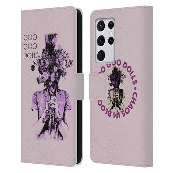 Goo Goo Dolls Graphics Chaos In Bloom Leather Book Wallet Case Cover For Samsung Galaxy S21 Ultra 5G