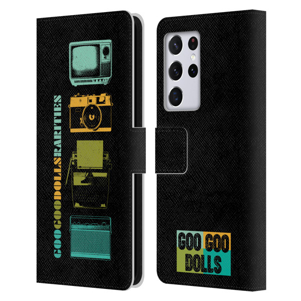 Goo Goo Dolls Graphics Rarities Vintage Leather Book Wallet Case Cover For Samsung Galaxy S21 Ultra 5G