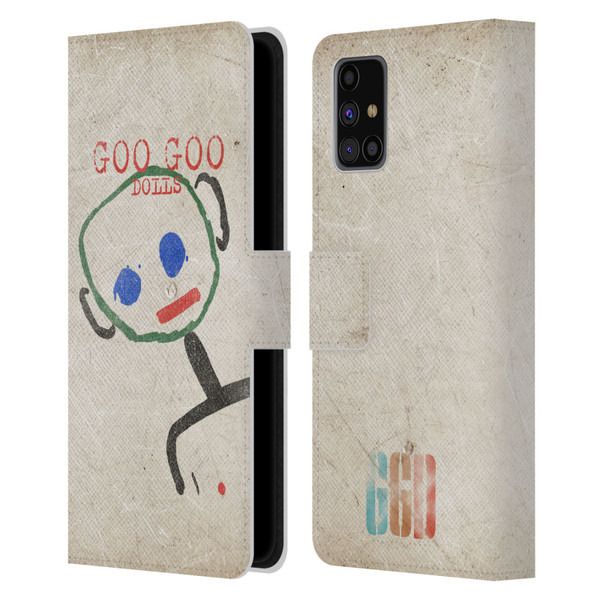 Goo Goo Dolls Graphics Throwback Super Star Guy Leather Book Wallet Case Cover For Samsung Galaxy M31s (2020)