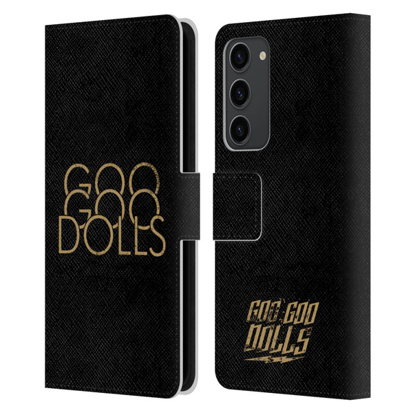 Goo Goo Dolls Graphics Stacked Gold Leather Book Wallet Case Cover For Samsung Galaxy S23+ 5G