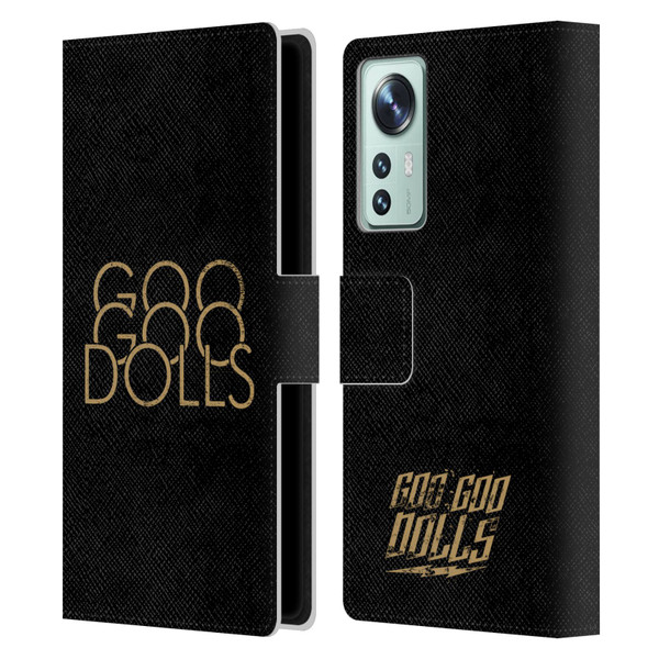 Goo Goo Dolls Graphics Stacked Gold Leather Book Wallet Case Cover For Xiaomi 12