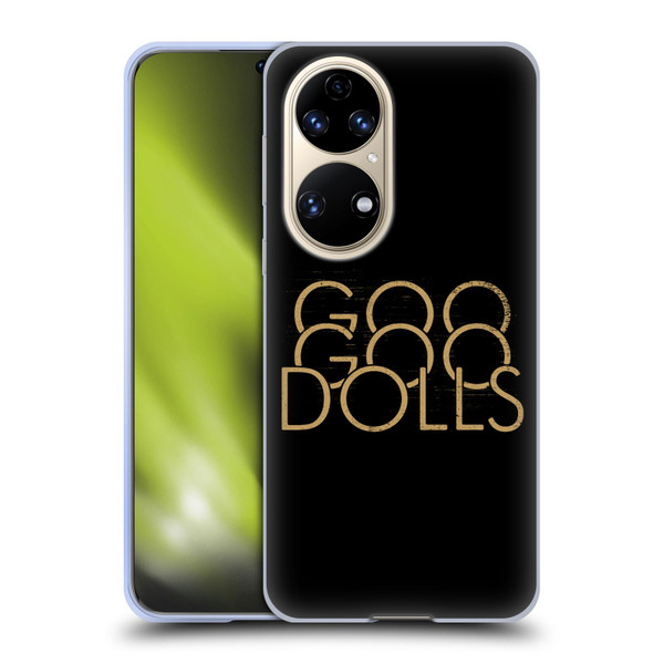 Goo Goo Dolls Graphics Stacked Gold Soft Gel Case for Huawei P50