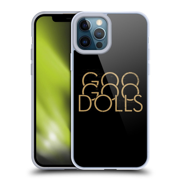 Goo Goo Dolls Graphics Stacked Gold Soft Gel Case for Apple iPhone 12 Pro Max