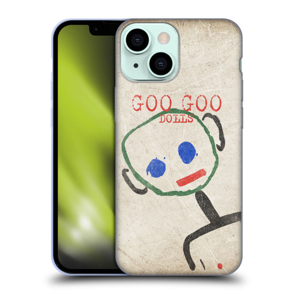 Goo Goo Dolls Graphics Throwback Super Star Guy Soft Gel Case for Apple iPhone 13 Mini