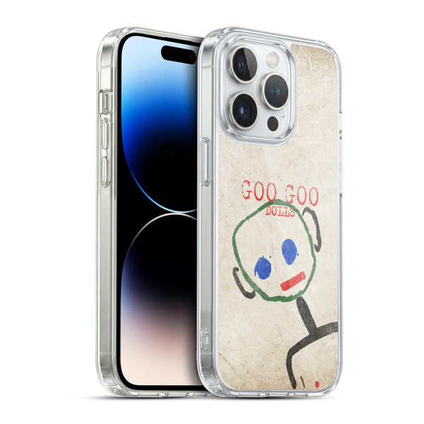 Goo Goo Dolls Graphics Throwback Super Star Guy Soft Gel Case for Apple iPhone 14 Pro & MagSafe