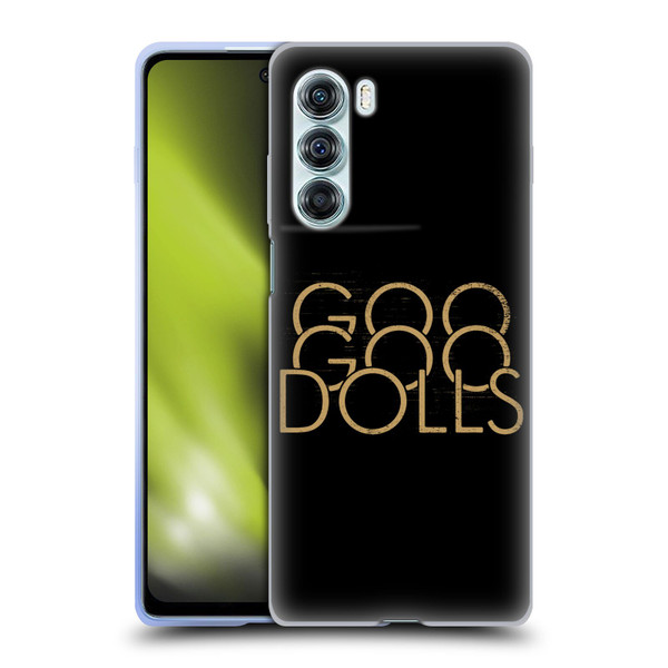 Goo Goo Dolls Graphics Stacked Gold Soft Gel Case for Motorola Edge S30 / Moto G200 5G