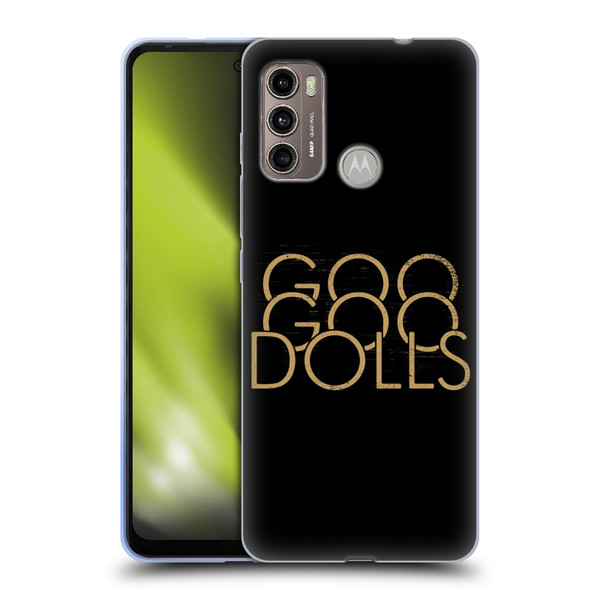 Goo Goo Dolls Graphics Stacked Gold Soft Gel Case for Motorola Moto G60 / Moto G40 Fusion