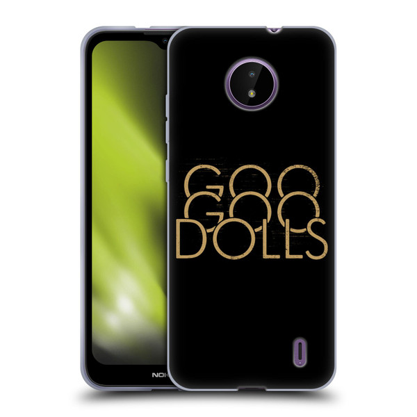 Goo Goo Dolls Graphics Stacked Gold Soft Gel Case for Nokia C10 / C20