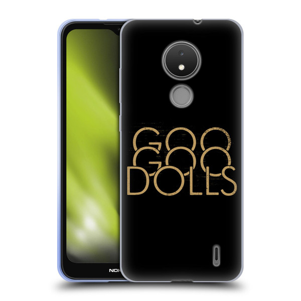 Goo Goo Dolls Graphics Stacked Gold Soft Gel Case for Nokia C21