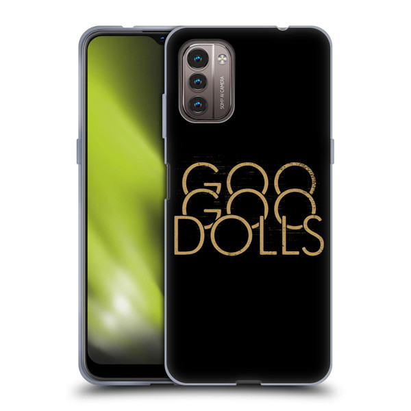 Goo Goo Dolls Graphics Stacked Gold Soft Gel Case for Nokia G11 / G21