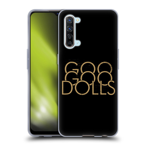 Goo Goo Dolls Graphics Stacked Gold Soft Gel Case for OPPO Find X2 Lite 5G