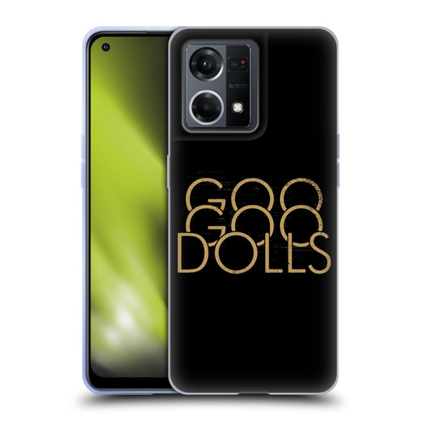 Goo Goo Dolls Graphics Stacked Gold Soft Gel Case for OPPO Reno8 4G