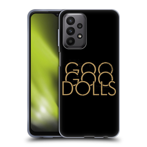 Goo Goo Dolls Graphics Stacked Gold Soft Gel Case for Samsung Galaxy A23 / 5G (2022)