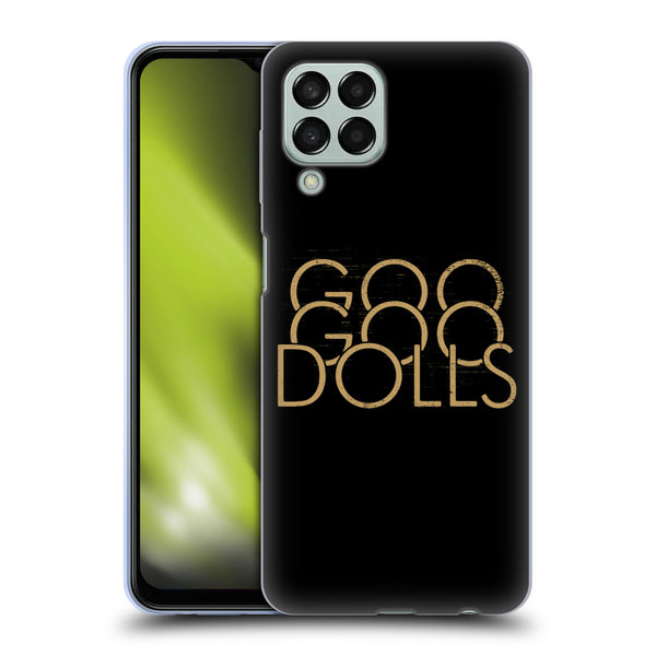 Goo Goo Dolls Graphics Stacked Gold Soft Gel Case for Samsung Galaxy M33 (2022)