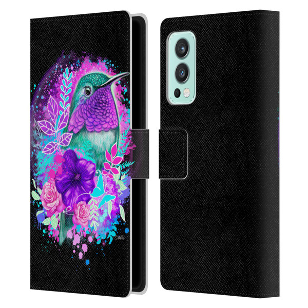 Sheena Pike Animals Purple Hummingbird Spirit Leather Book Wallet Case Cover For OnePlus Nord 2 5G