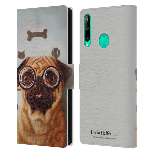 Lucia Heffernan Art Canine Eye Exam Leather Book Wallet Case Cover For Huawei P40 lite E