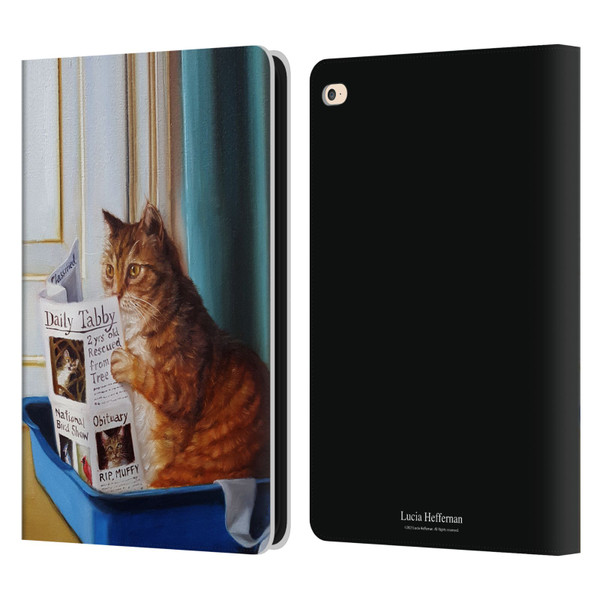 Lucia Heffernan Art Kitty Throne Leather Book Wallet Case Cover For Apple iPad Air 2 (2014)