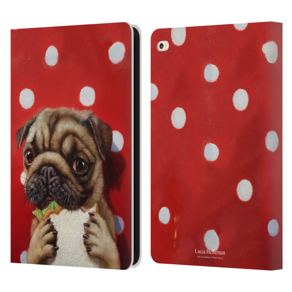 Lucia Heffernan Art Pugalicious Leather Book Wallet Case Cover For Apple iPad Air 2 (2014)