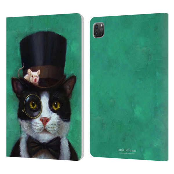 Lucia Heffernan Art Tuxedo Leather Book Wallet Case Cover For Apple iPad Pro 11 2020 / 2021 / 2022