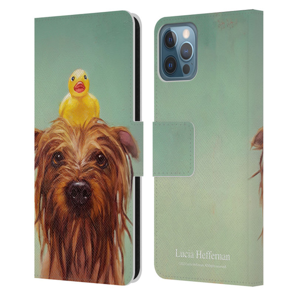 Lucia Heffernan Art Bath Time Leather Book Wallet Case Cover For Apple iPhone 12 / iPhone 12 Pro