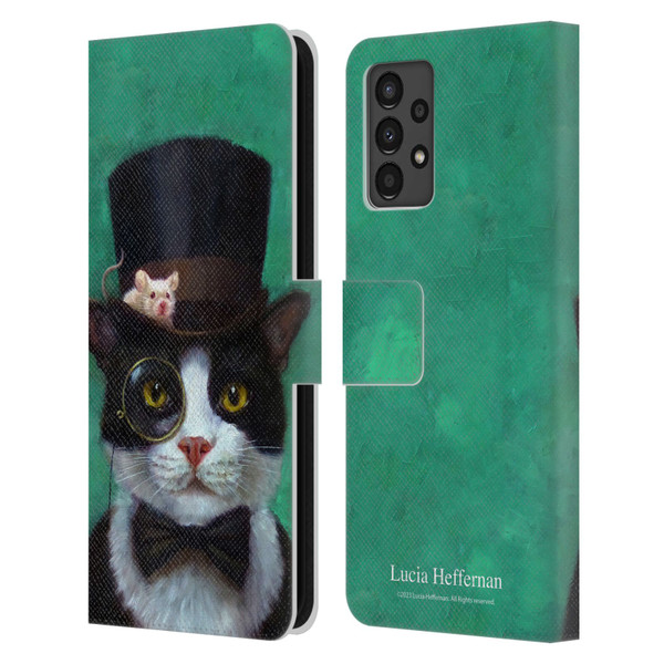 Lucia Heffernan Art Tuxedo Leather Book Wallet Case Cover For Samsung Galaxy A13 (2022)
