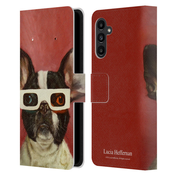 Lucia Heffernan Art 3D Dog Leather Book Wallet Case Cover For Samsung Galaxy A13 5G (2021)